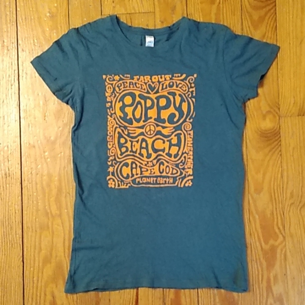 Planet Earth, c Big Head,L Vintage TeeShirt PoppyBeach